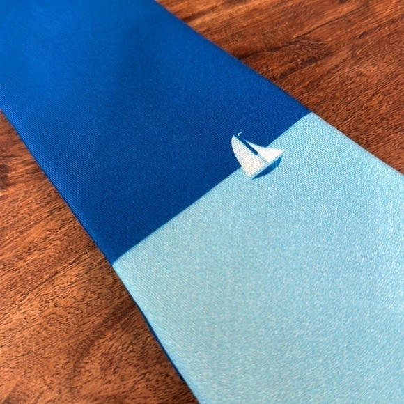 MFA Boston Blue Little Boat Tie - Picture 4 of 10